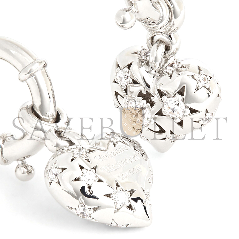 VIVIENNE WESTWOOD HEART-SHAPED EARRINGS